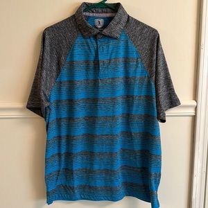 Golf of America Blue/Gray Golf Polo